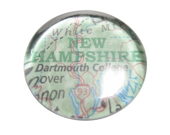 New Hampshire State Map Pendant Magnet