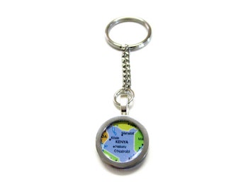 Kenya Map Keychain