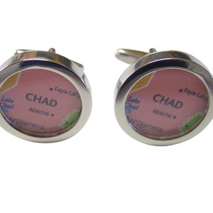 Chad Map Pendant Cufflinks