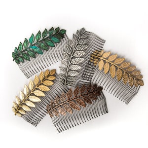 Large Leaf Hair Combs - hair accessories / bridal / bridal hair piece / bridal hair comb / boho wedding
