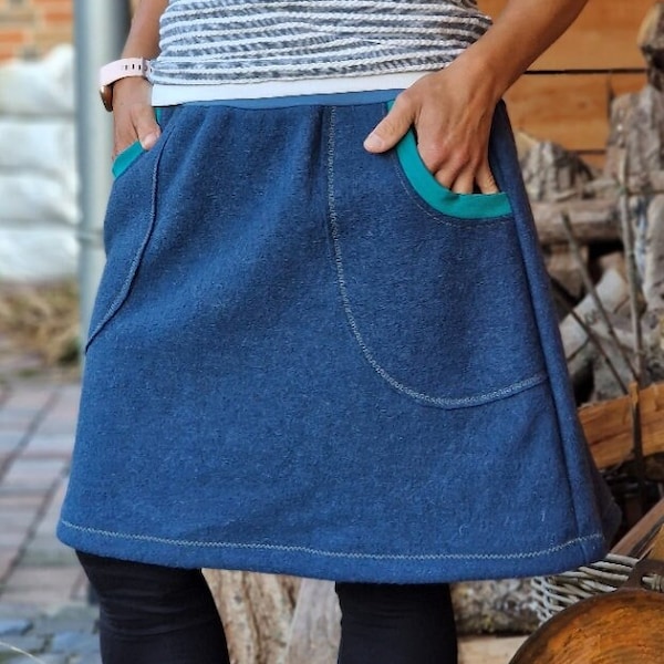 Winter skirt walk skirt hip skirt s -XL skirt for women, skirt made of wool, wool skirt, winter skirt, women's skirt, jeans, boiled wool, eco fashion