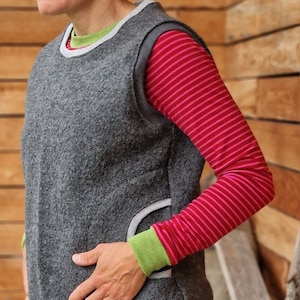 Walk pullover * overcoat * retro * Walkloden * wool pullover * * pullover * pullover for women * outdoor * sweatshirt * sweater * warm