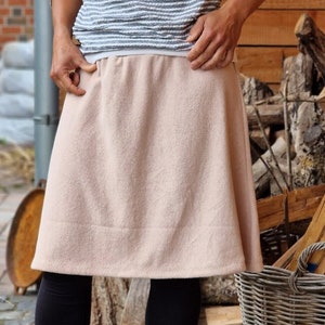 Winter skirt merino skirt hip skirt, skirt for women, wool skirt, wool skirt, winter skirt, women&#39;s skirt, light pink, merino wool, eco fashion