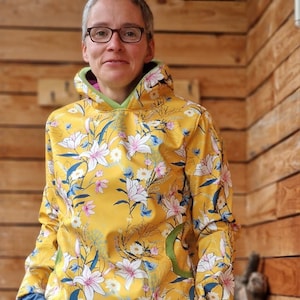 LT Softshell size 36 Hoodie * Retro * Windbreaker Pullover Hoodie made of softshell for women Outdoor softshell jacket women, overcoat