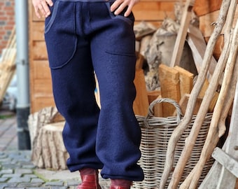 TAKE it AWAY jeans women's boiled wool trousers, warm trousers, women's wool trousers, winter trousers, outdoor trousers, robust trousers, women's harem trousers