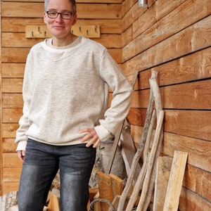 Walk pullover made of merino wool Walkloden* Wool sweater * Pullover * Pullover for women * Outdoor * Sweatshirt * Wool sweater warm oversized natural