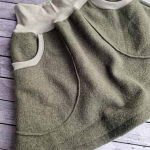 Winter skirt, boiled wool skirt, hip skirt, s-XL skirt for women, skirt made of wool, wool skirt, winter skirt, women&#39;s skirt, olive, boiled wool, eco fashion