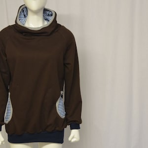 LT Surfwear Hoodie Real Basic brown pullover women's pullover with hood hooded pullover hooded pullover women's pullover with hood image 3