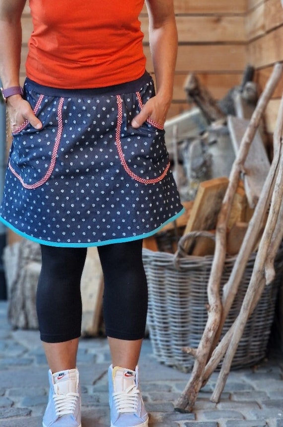 Jupe midi a pois hotsell