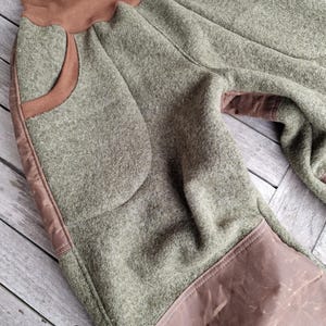 Walk trousers TAKE it AWAY olive women&#39;s trousers made of walked loden, warm trousers, women&#39;s trousers made of wool, winter trousers, outdoor trousers, robust trousers, women&#39;s bloomers