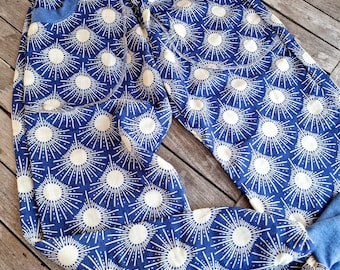 Pantalón muselina mujer | pantalones aireados de muselina | Pantalones bomba | azul | Pantalones de verano | pantalones anchos | culottes | Pantalón ligero mujer talla s a xxl