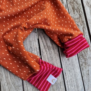 Broeken, pompbroeken voor baby&#39;s en kinderen, babybroekjes, zachte broeken, groeibroeken voor baby&#39;s, broeken van zacht zweet, roestrood oranje, kinderbroeken