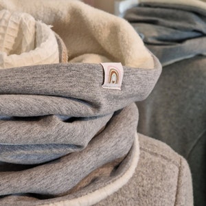 XXL neck sock reversible scarf cloth soft scarf for women, scarf for autumn and winter, women&#39;s scarf, tube scarf soft teddy scarf sweat