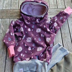 Hoodie, hooded sweater, hoodie for babies and children, little bear, Bambi, soft sweater for kids, sweater for babies