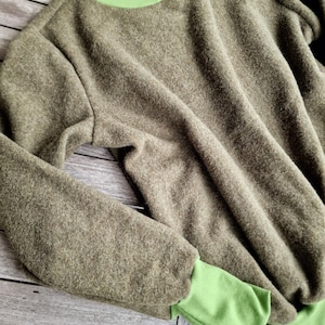 Walk sweater made of merino wool Walkloden* Wool sweater * Sweater * Sweater for women * Outdoor * Sweatshirt * Wool sweater warm oversized natural