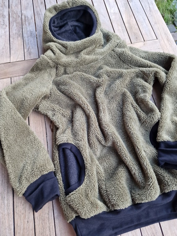 Cuddly Hoodie Plush Retro Plush Sweater Sweater Hoodie for Women Cuddly Sweatshirt Hood Oversized Soft Warm Etsy