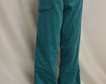Size 1 Corduroy Trousers * TAKE it AWAY * Women's long petrol corduroy trousers, women's harem pants, comfortable trousers, women's trousers made of soft corduroy