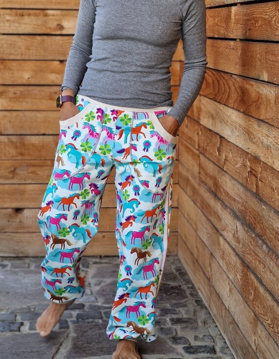 Sweat Pants Cool Cheeky Pony Ladies Long With Funny Motif Ladies Pants Sporty Pants for Ladies Harem Pants With Pockets Grey Chill Pants Yoga Etsy