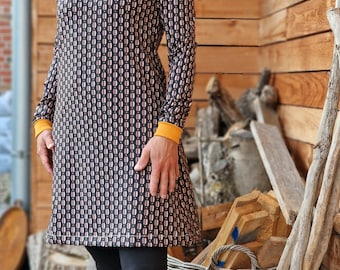 Jersey dress * Marie * S-XXL, dress for women, cuddly dress, sweat dress, cozy dress, gray, winter dress, women's dress, long sleeve dress