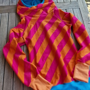 LT Surfwear Hoodie Retro Stripes Stripe Mania pink orange hoodie for women, sweater, women's sweater with hood, cozy sweater image 2
