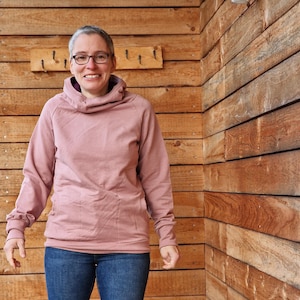 LT Surfwear Hoodie Retro real basic pink hoodie for women, pullover, women&#39;s sweater with hood s-xxl comfortable sweater, maritime