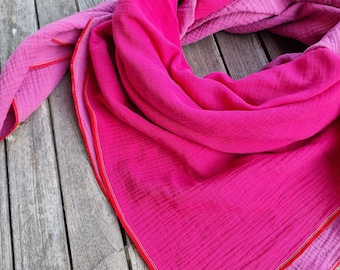 Muslin cloth XXL cloth women's scarf Erika pink sensation muslin scarf muslin