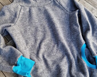 Wool hoodie * Hoodie * Retro * Woolen wool sweater * * Sweater * Women's hooded sweater * Outdoor * Sweatshirt * Pullover * Warm grey