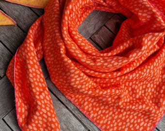 Sciarpa in mussola Sciarpa XXL Sciarpa da donna Sciarpa arancione