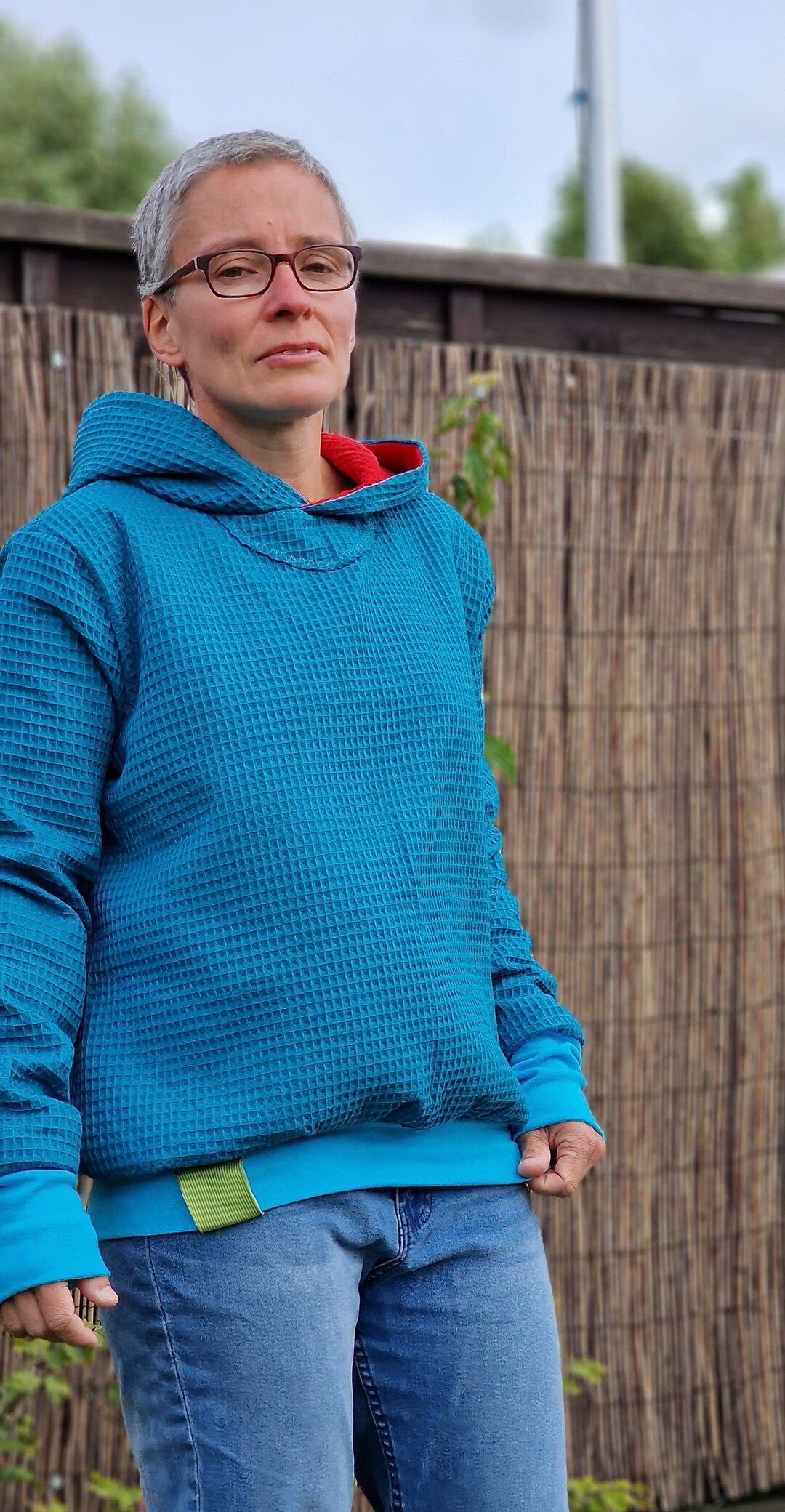 Waffle Muslin Hoodie, Hooded Sweatshirt, Hoodie Sweater for Women