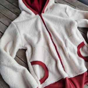 Plush jacket * Hoodie * Retro * Plush teddy jacket * Jacket * Hooded jacket for women * Outdoor * Sweatshirt * Toyer warm oversized sweatshirt