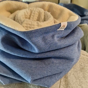 XXL neck sock reversible scarf cloth soft scarf for women, scarf for autumn and winter, women&#39;s scarf, tube scarf soft teddy scarf sweat