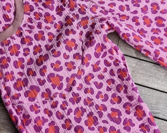 Pantalones de muselina para mujer | Pantalones de muselina vaporosos | Pantalones de salón | Estampado animal | Pantalones de verano | Pantalones anchos | Culottes | Tallas S a XXL para mujer, pantalones ligeros