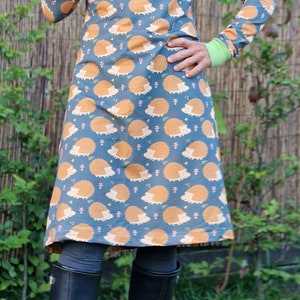 Jersey dress * Marie * S-XXL, dress for women, cozy dress, sweat dress, comfortable dress, grey, winter dress, women&#39;s dress, long-sleeved dress
