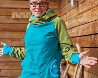 LT Surfwear Hoodie PARIS No1 Damespullover, Hoodie, Comfortabele Pullover, Pullover met Capuchon, Trui met Capuchon, Damestrui