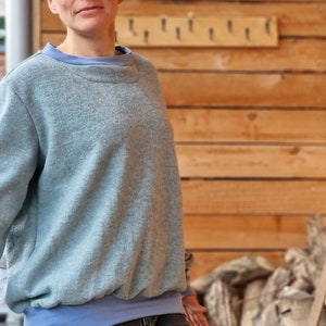 Walk pullover made of merino wool Walkloden* Wool sweater * Pullover * Pullover for women * Outdoor * Sweatshirt * Wool sweater warm oversized natural