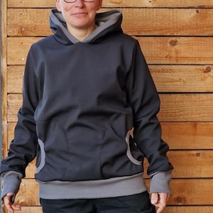 LT Softshell * Hoodie * Retro * Windbreaker * Pullover * Softshell hoodie for women * Outdoor softshell jacket for women, overcoat