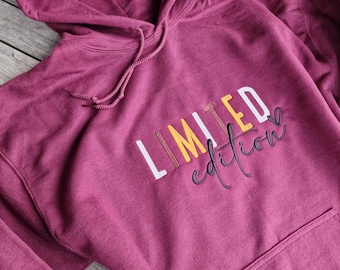 Sweatshirt oversized hoodie ** Stella** limited shirt for women women's sweater with long sleeves with motif, BOHO, women's sweater light grey