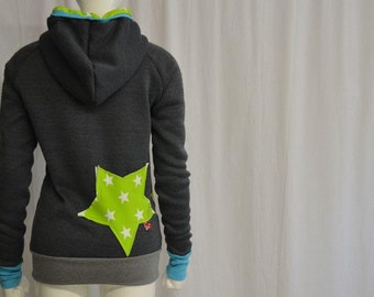 LT Surfwear Hoodie Sternchen grau Pullover