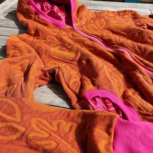 Chaqueta con capucha * Lori * Chaqueta con capucha con adornos chaqueta naranja para mujer, chaqueta deportiva para mujer, chaqueta de lunares, chaqueta acogedora sudadera deportiva