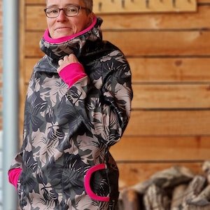 LT Softshell * Hoodie * Retro * Windbreaker * Pullover * Softshell hoodie for women * Outdoor softshell jacket for women, overcoat