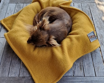 Coperta per cani in loden, stuoia in lana, morbida coperta per CANI; Tappetino per cani, tappetino morbido per cani, coperta da esterno, coperta in lana per cani