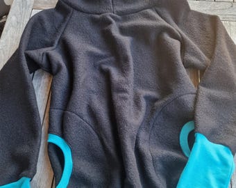 Wool hoodie * Hoodie * Retro * Wool wool sweater * * Pullover * Women's hooded sweatshirt * Outdoor * Warm black sweatshirt