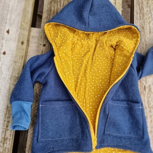 Walk jacket, forest animals, wool jacket for children, children&#39;s jacket made of new wool, warm jacket for children, lined jacket for children, Scandi design