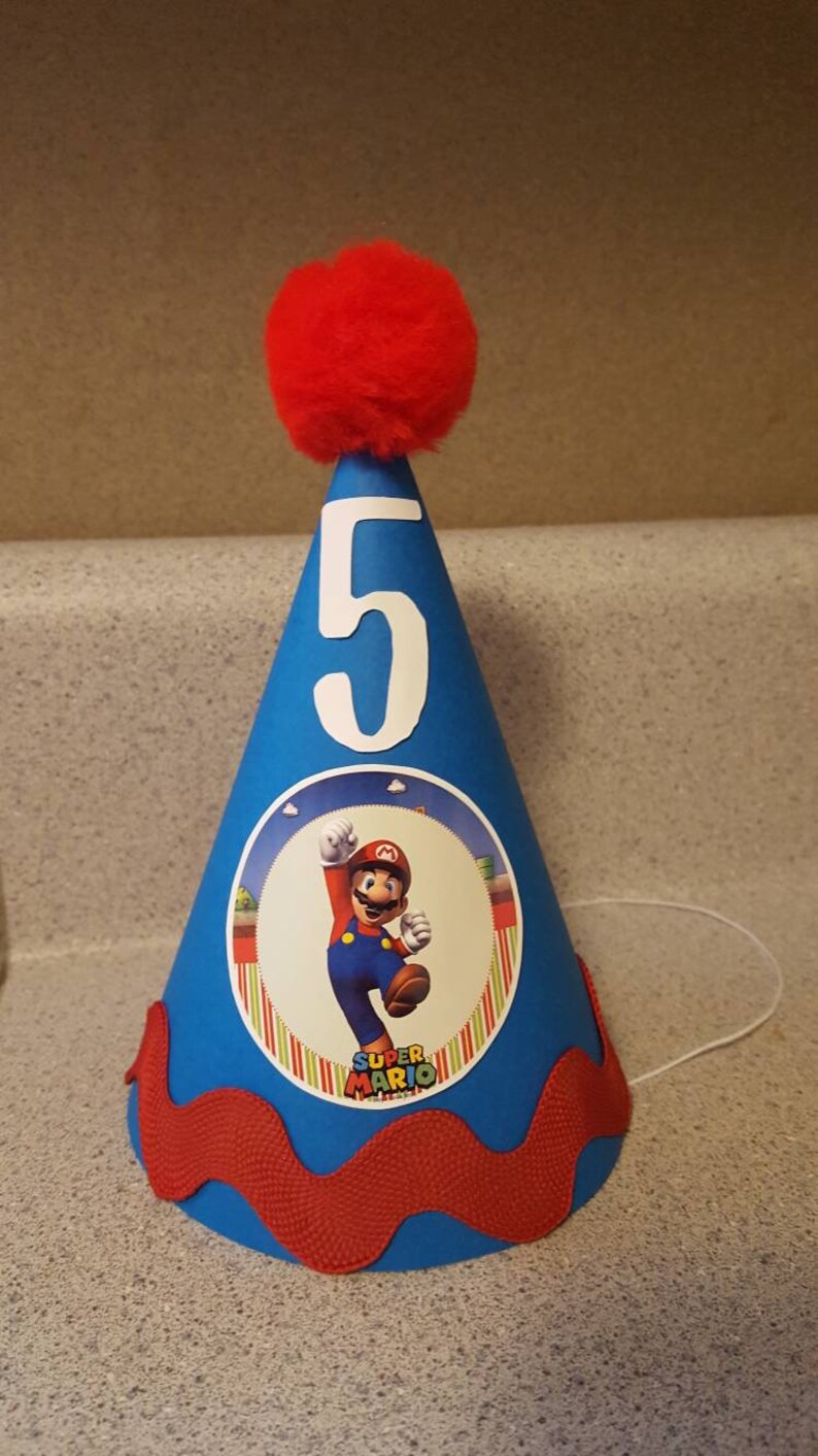 Super mario birthday party hat party supplies any age Etsy