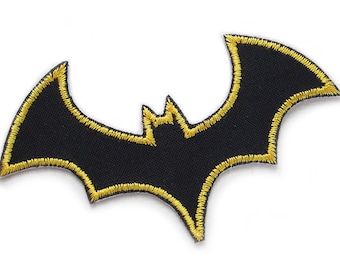 Fledermaus Bügelbild, 10 cm, Halloween Patch, Aufnäher Flicken zum aufbügeln für Kinder