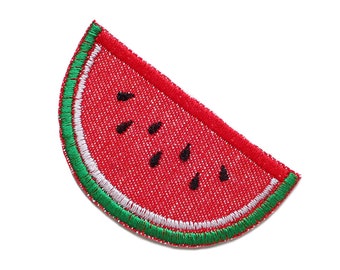 Melone Patch Flicken zum aufbügeln Jeans, Wassermelone rot Bügelbild, gestickter Bügelflicken Applikation & Accessoire