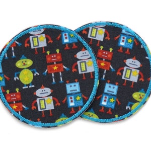 2 robot ironing pictures, trouser patches for ironing, 8 cm image 1