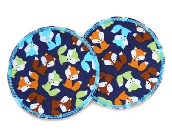 2 trouser patches with foxes, 7 cm, fox iron-on patches, iron-on patches for children, DIY repair children's trousers