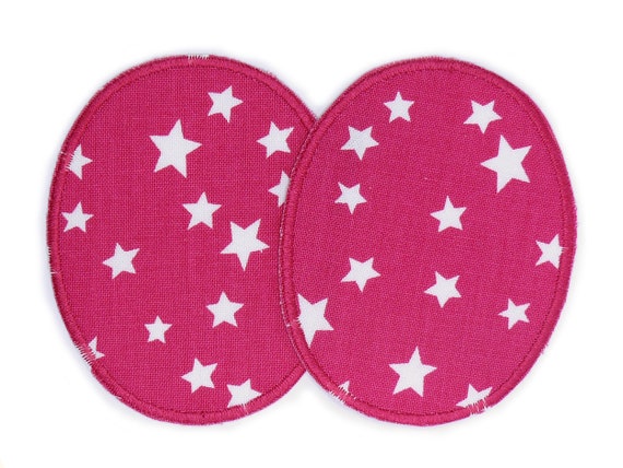 2 Patches to Iron on Star Pink, Iron-on Patches Knee Patches Star for  Children, 2 Sizes 