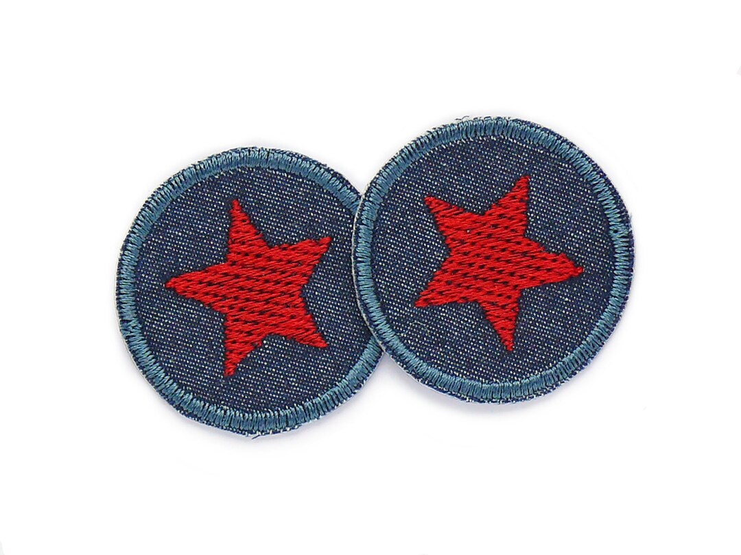 PH PandaHall 16 Patchs Étoiles Thermocollants Pailletées - 4 Couleurs Rose & Rouge - Appliques Adhésives Ou à Coudre 6.6x7cm Pour Customisation Vêtements